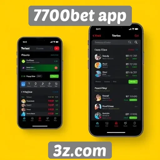 Análise da interface do 7700bet app
