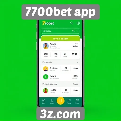Interface do usuário do 7700bet app é intuitiva