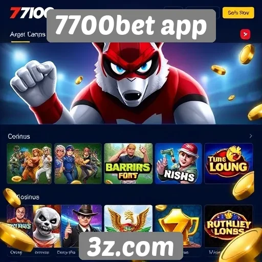 Variedade de jogos no 7700bet app