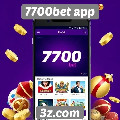Variedade de jogos disponíveis no 7700bet app